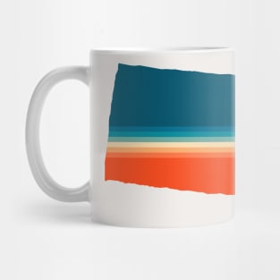 South Dakota State Retro Map Mug